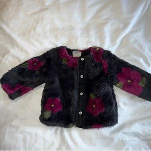 Faux Fur Toddler Child’s Jacket 18m Oshkosh Kids w/Pockets